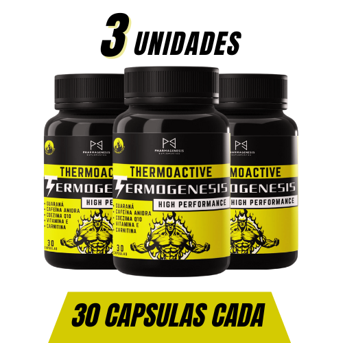 TERMOGÊNICO combo com 3 potes 30 capsulas cada