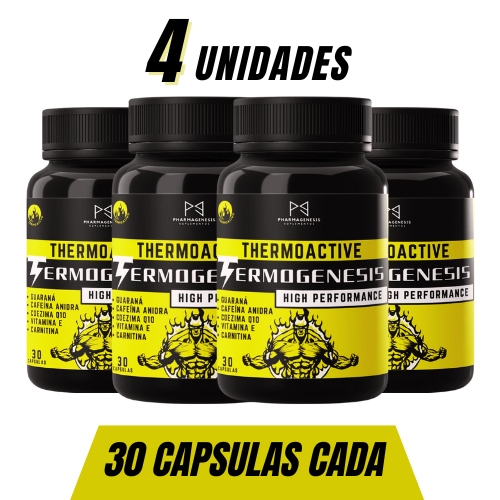 TERMOGÊNICO combo com 4 potes 30 capsulas cada